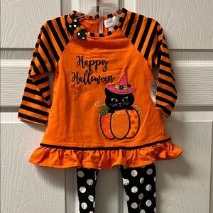 Orange Halloween Cat Costume for Kids